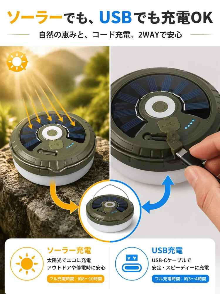 キャンプ用メジャー式LEDライト