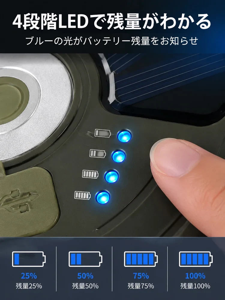 キャンプ用メジャー式LEDライト